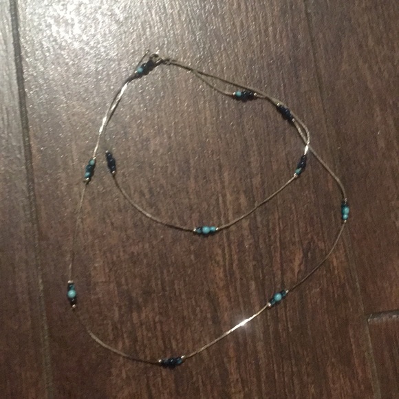 Turquoise Gypsy Silver Sea Necklace - Picture 2 of 8